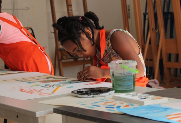 Kinderen in het atelier