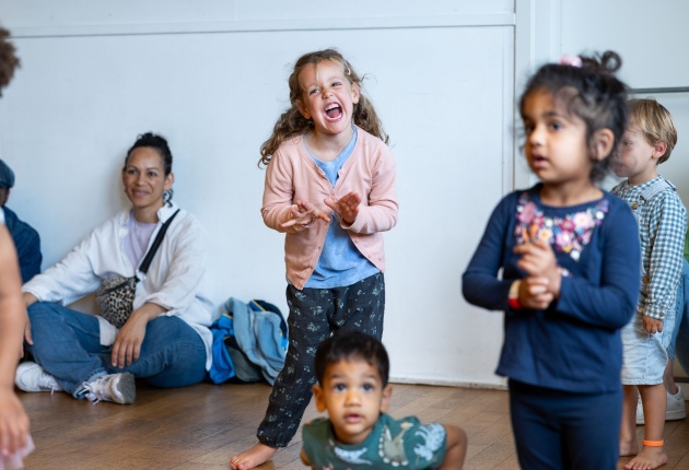 Lachende kinderen